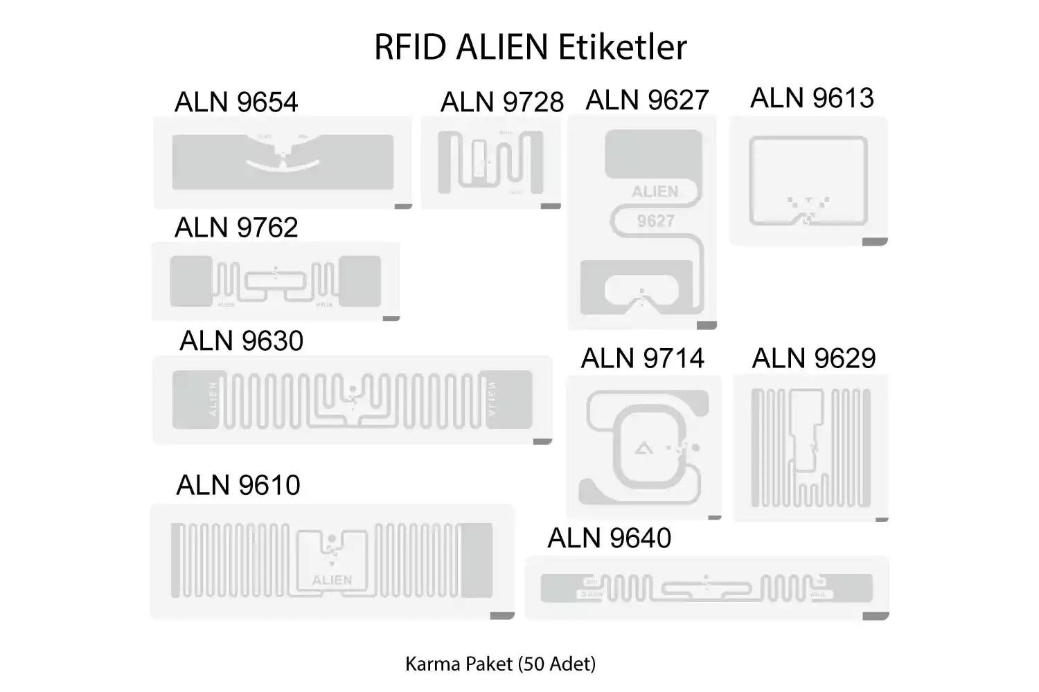 Alien Numune RFID علامة