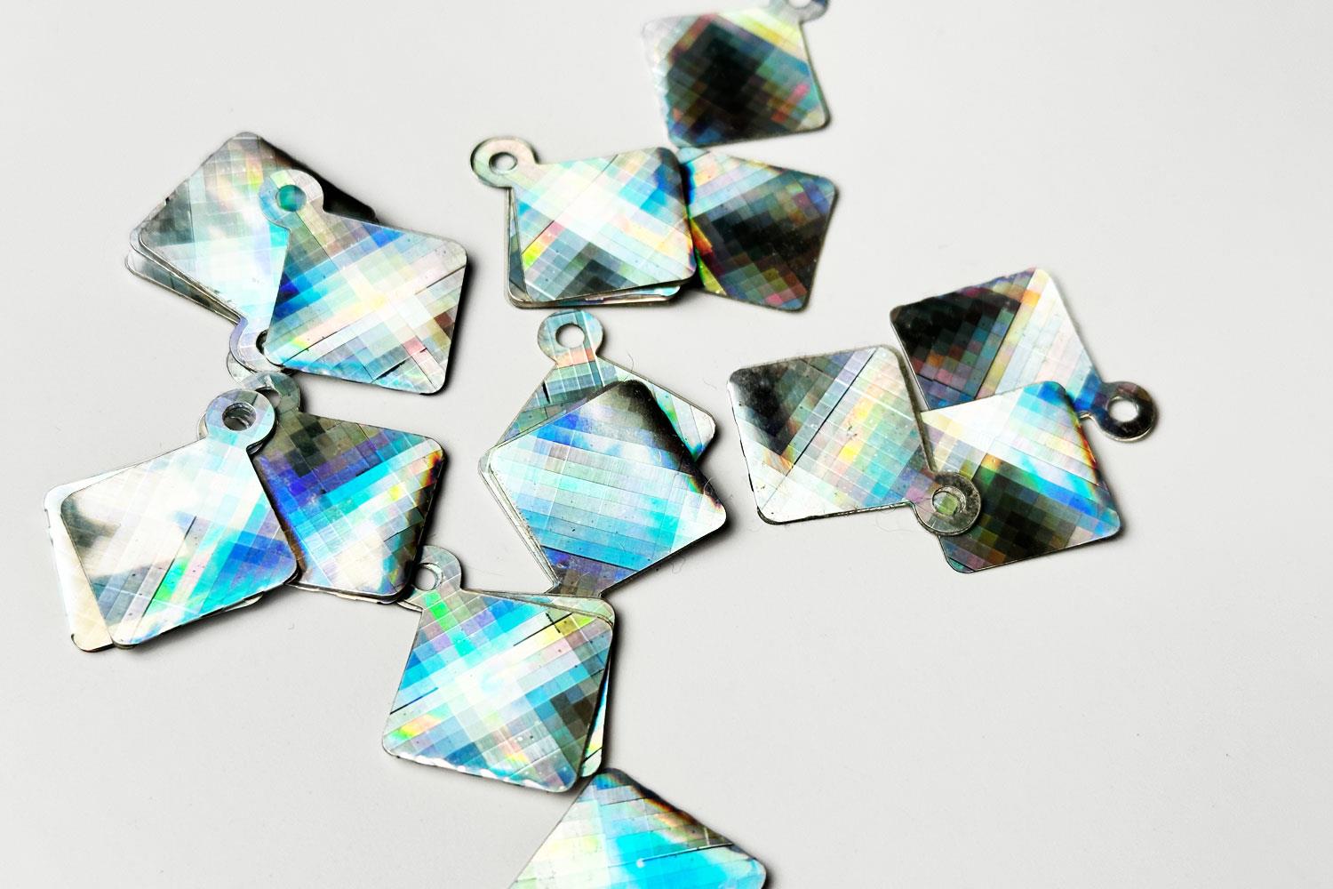 NFC Kuyum Etiketi Özel Kaplama Kristal Desenli 15x15