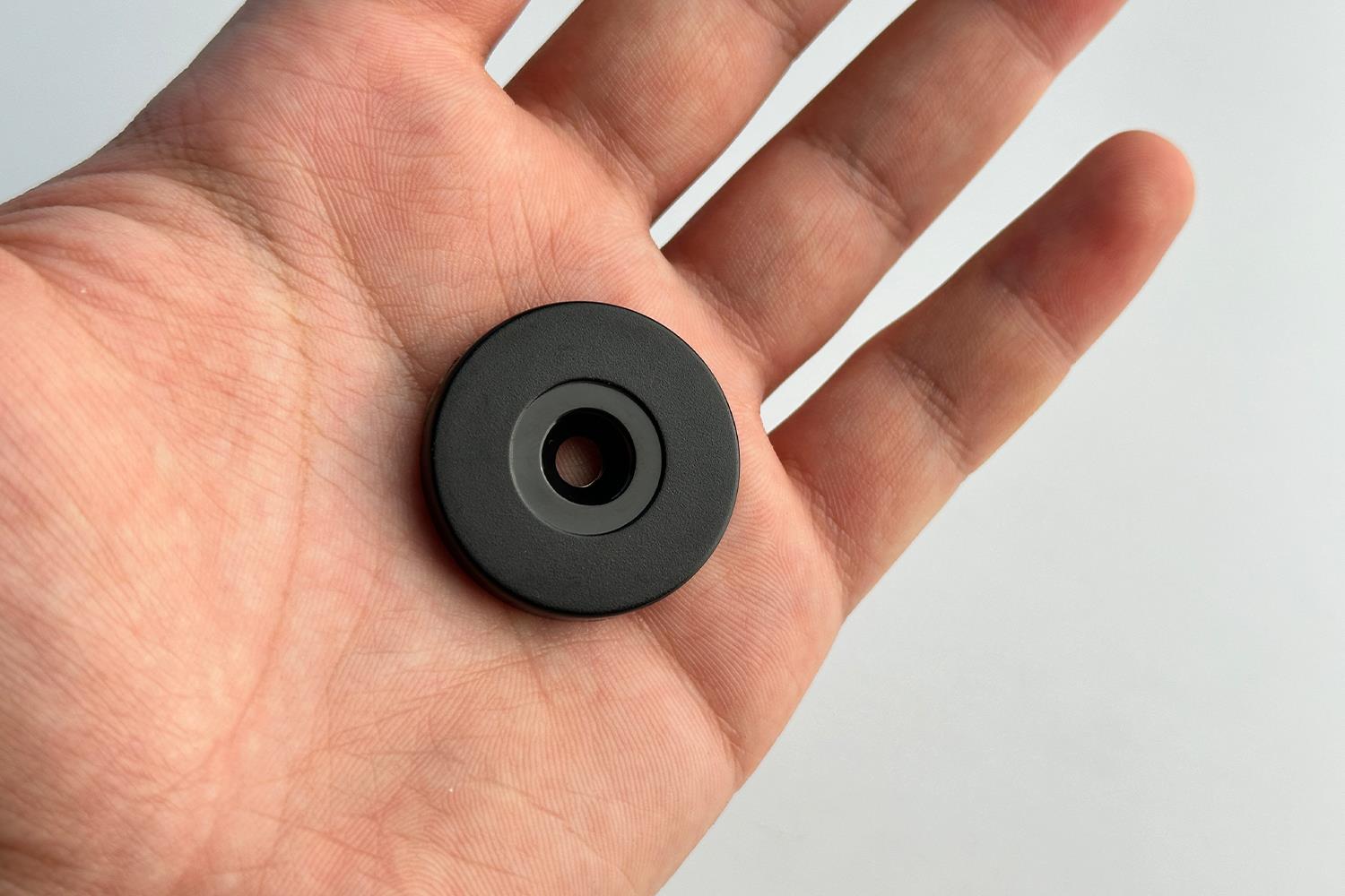 NFC Ntag213 Ferritli Metal Üstü Token Siyah 30mm Çap