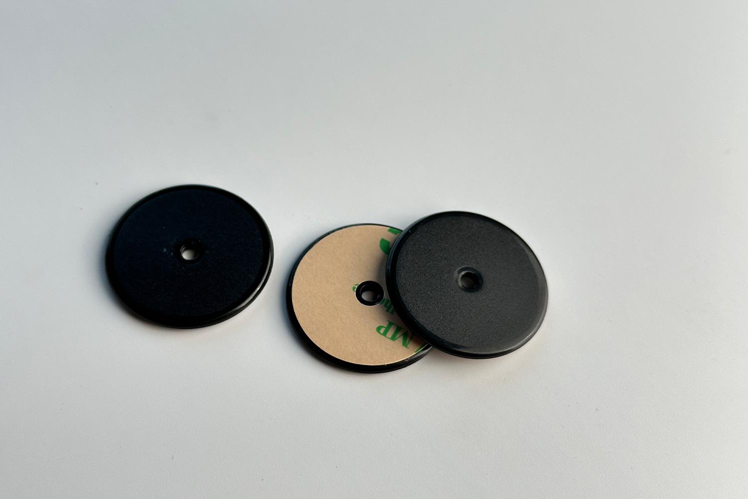 NFC Ntag213 Token Yapıştırılabilir Siyah 30mm Çap