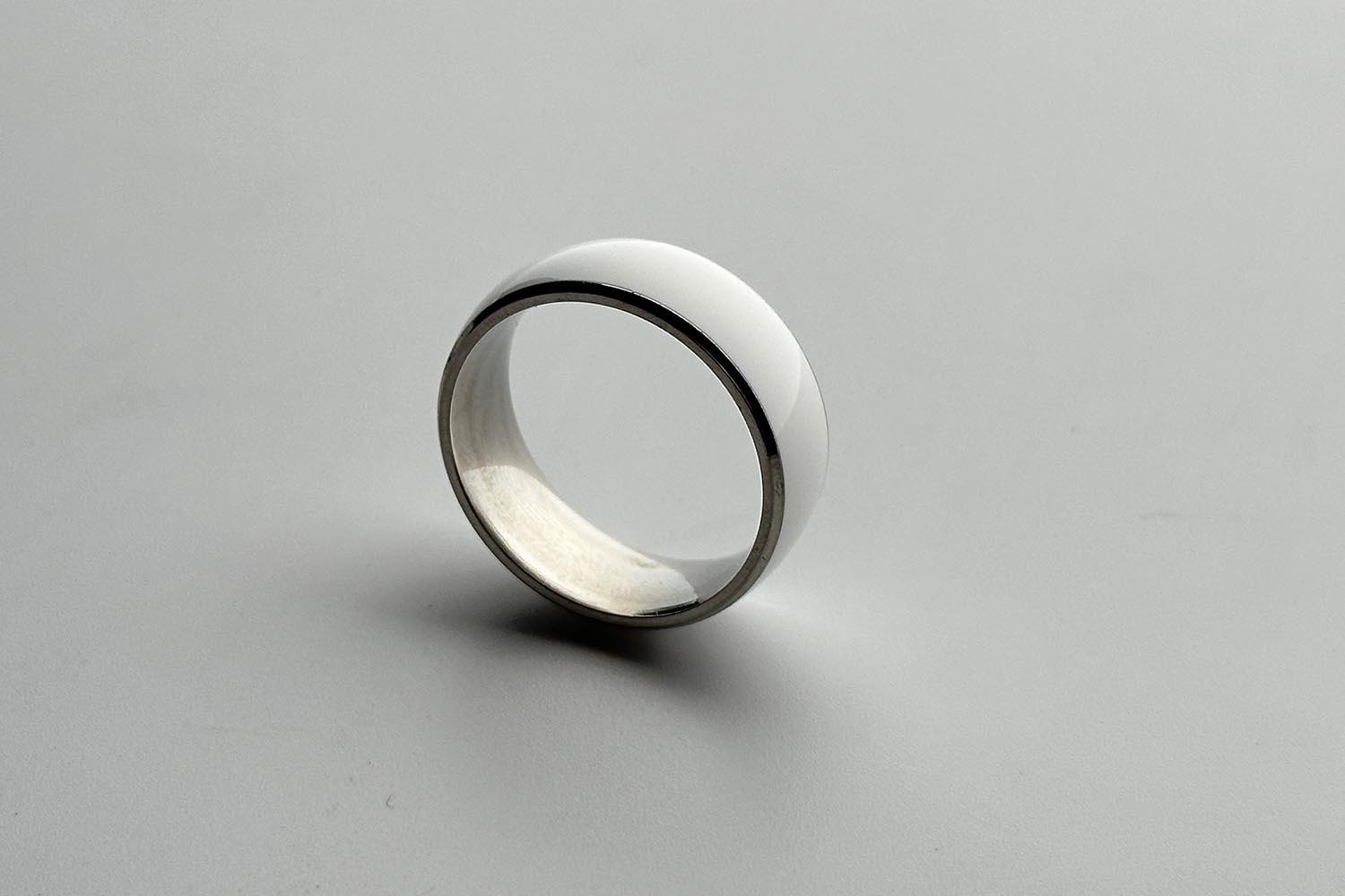 NFC Yüzük Metal Beyaz
