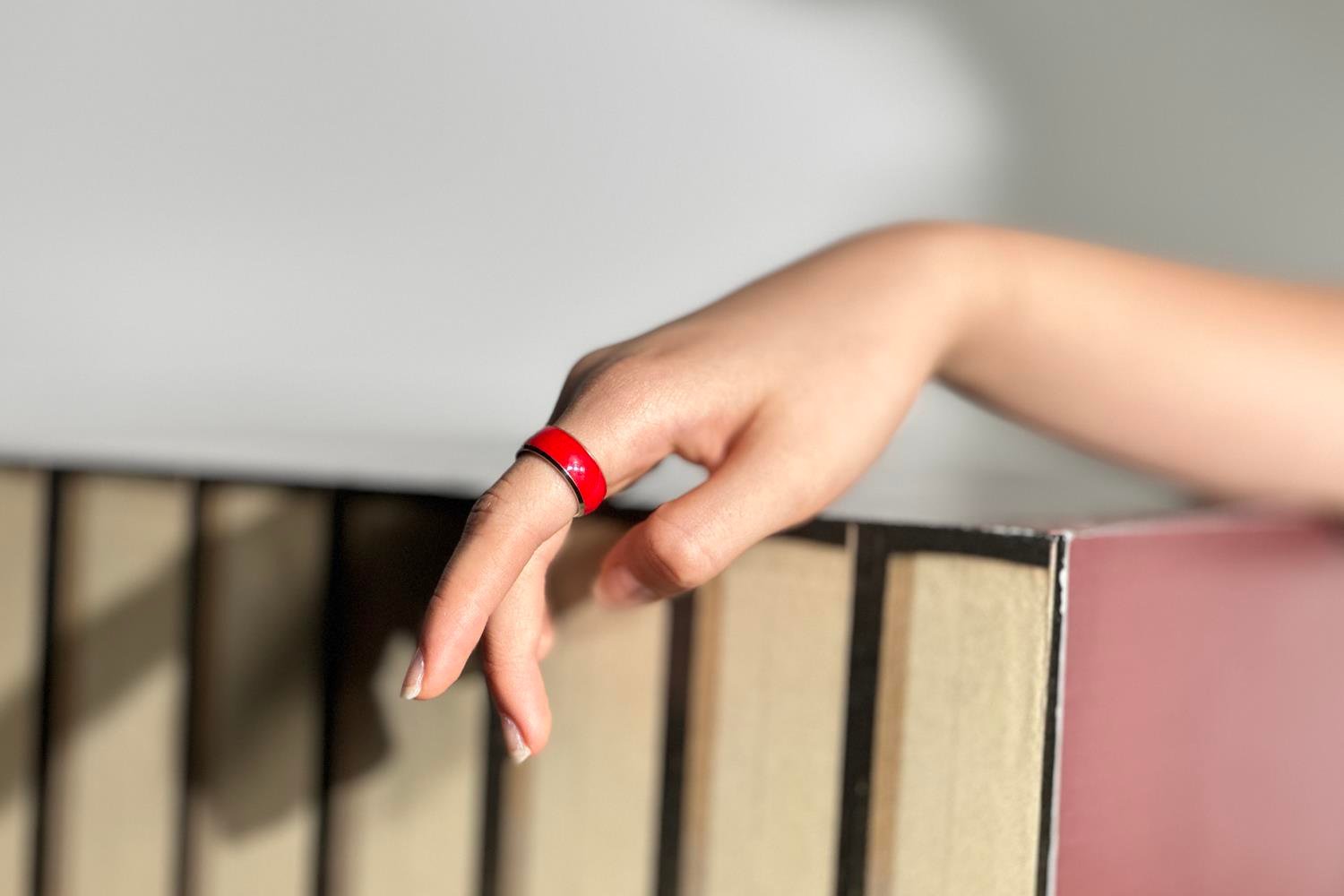 NFC Yüzük Metal Kırmızı