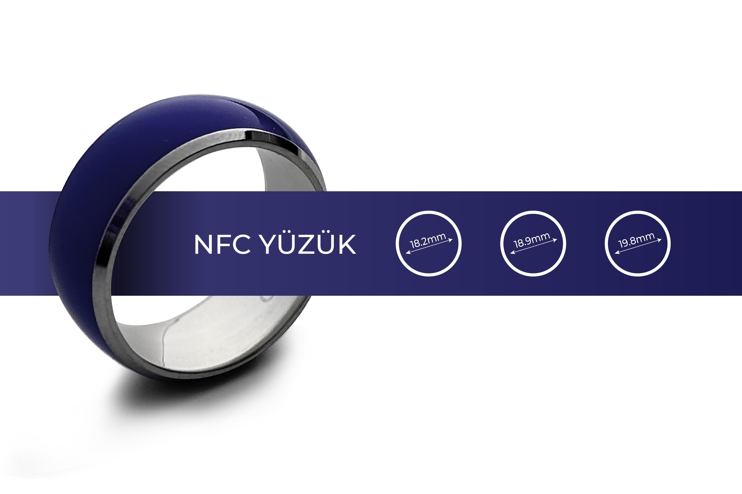 NFC Yüzük Metal Lacivert