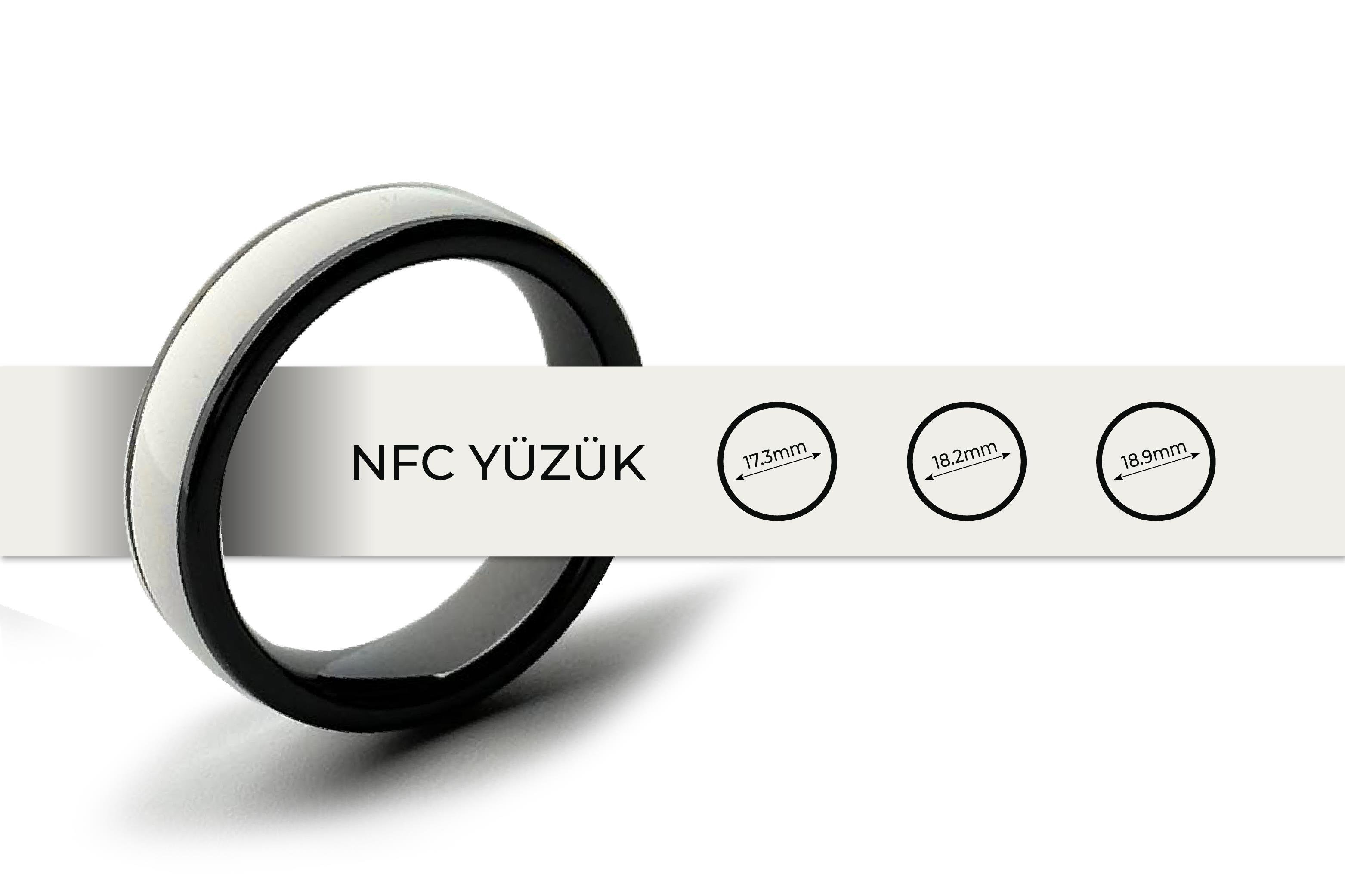 NFC Yüzük Seramik Beyaz