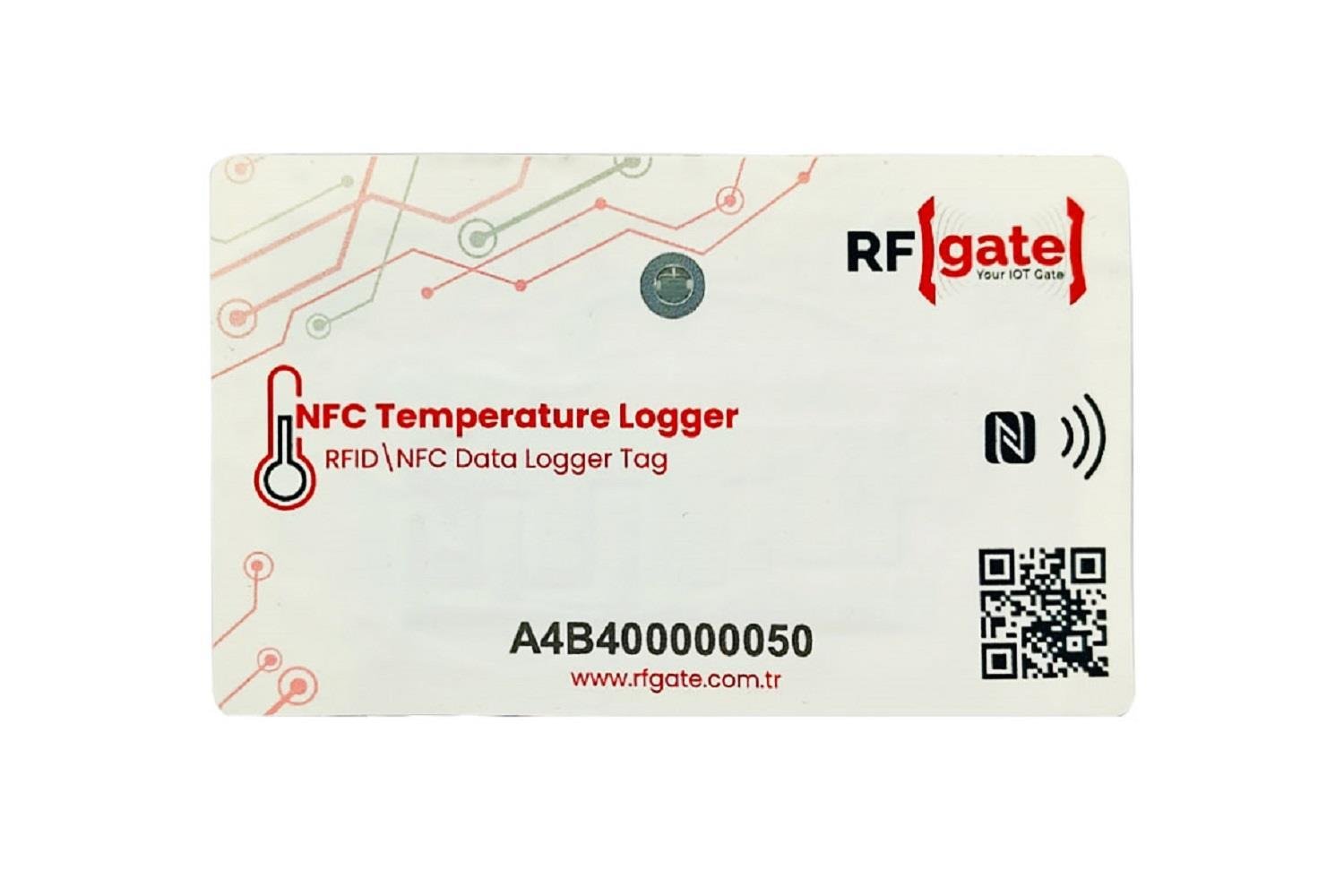 کارت تگ RFGate Temperature Logger NFC 13.56 مگاهرتز