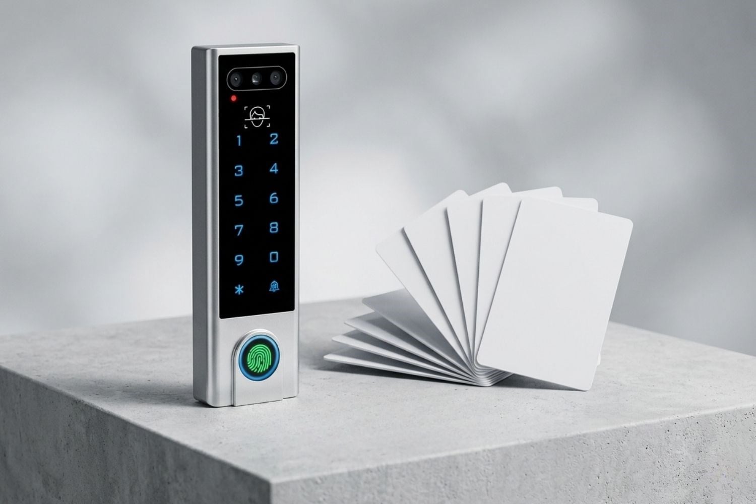 Secukey VF3-WIFI Biyometrik Access Kontrol Sistemi Paketi ( 2 Adet Yüz Tanıma & Parmak İzi Okuyucu + Mifare Kart