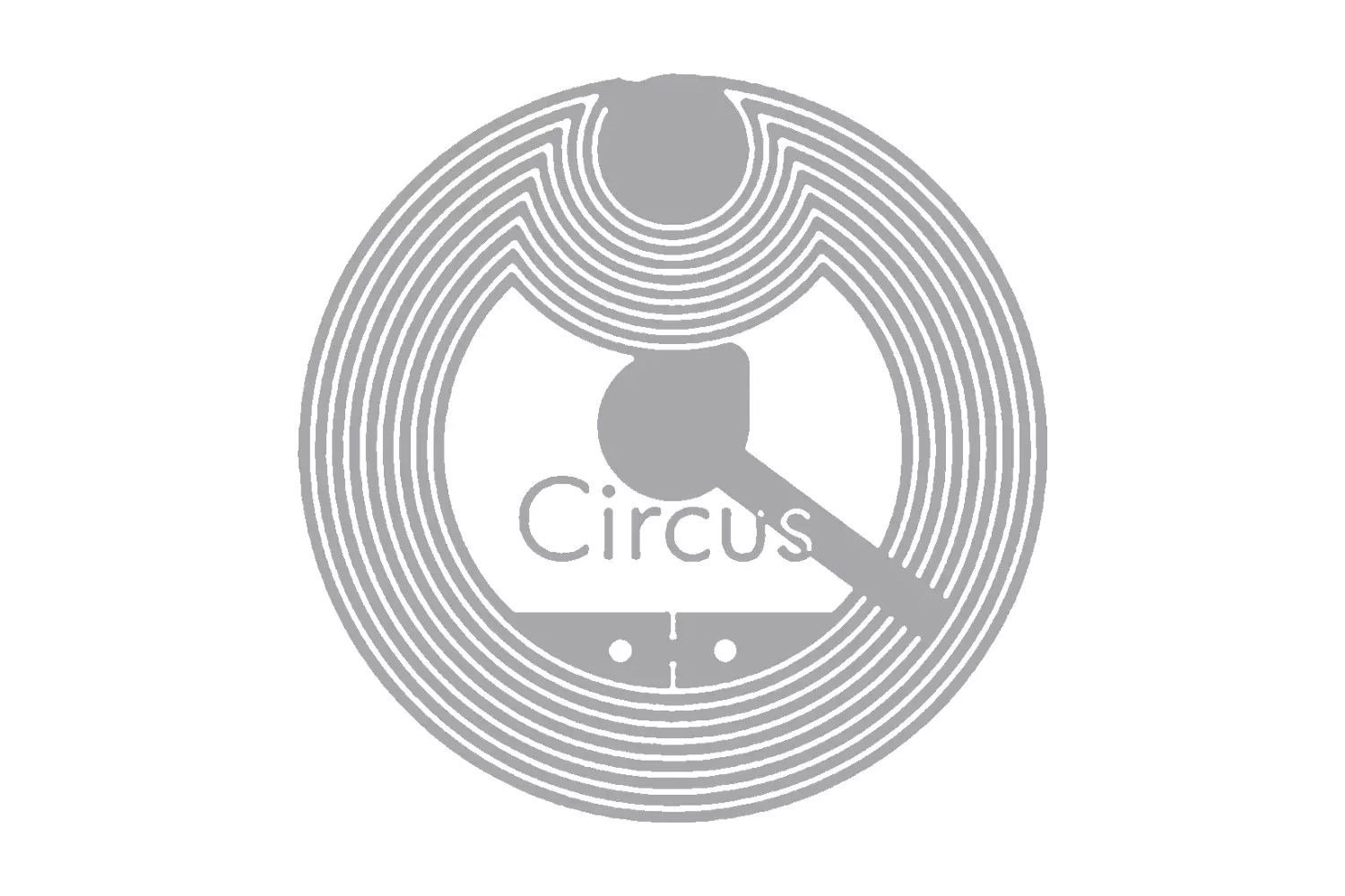 SMARTRAC Circus NFC رقعة مبللة بيضاء (NXP NTAG213)