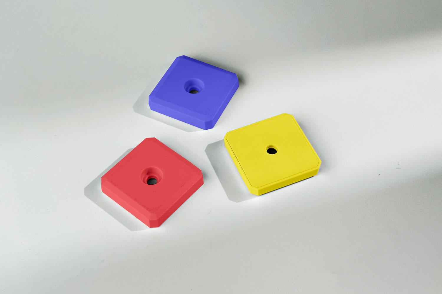 UHF ABS Token 32x32 mm Durable and Perforated Design