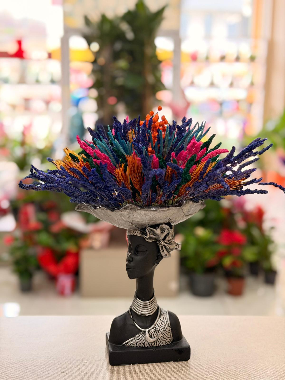 Arap Kızı Seramik Kuru Çiçek