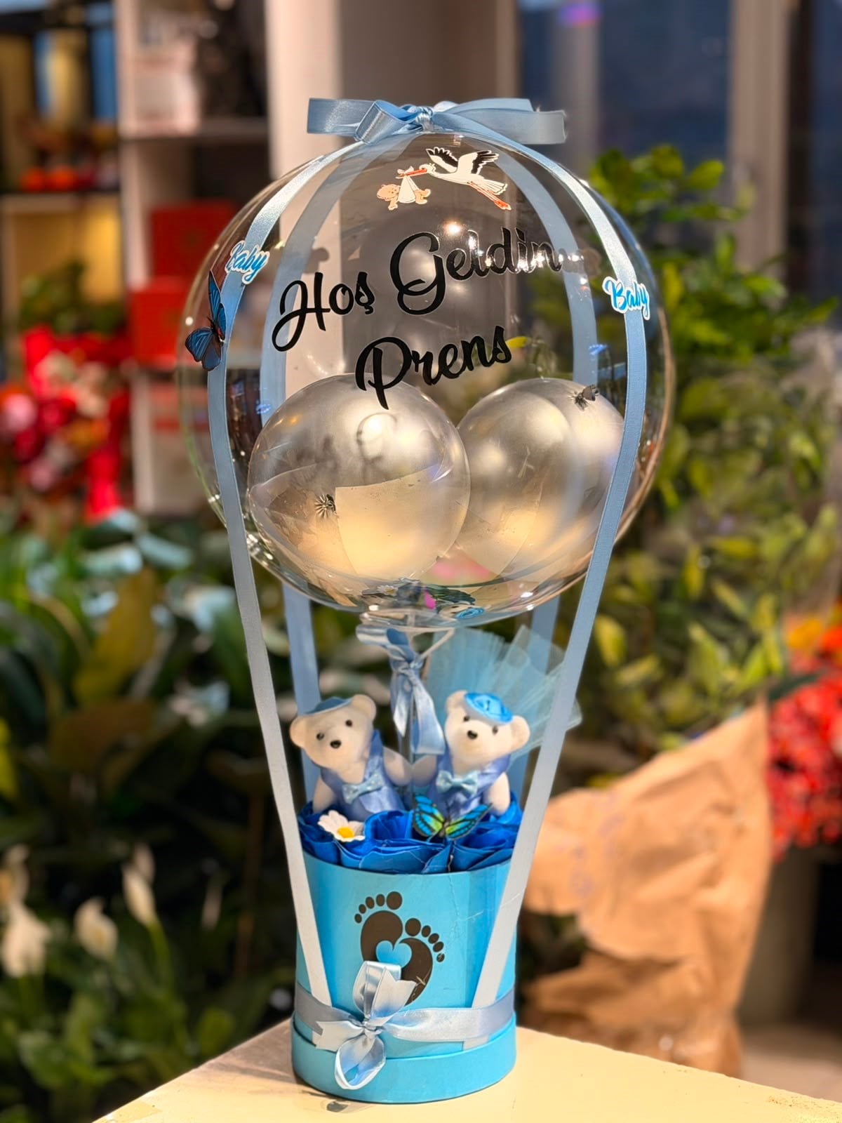 Erkek Bebek Balon Aranjmanı
