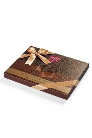 Yarı Sütlü Yarı Bitter İkiz Madlen Çikolata Kutu 375g Glutensiz 72 Adet