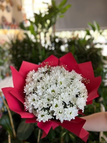 Beyaz Papatya Buketi-3