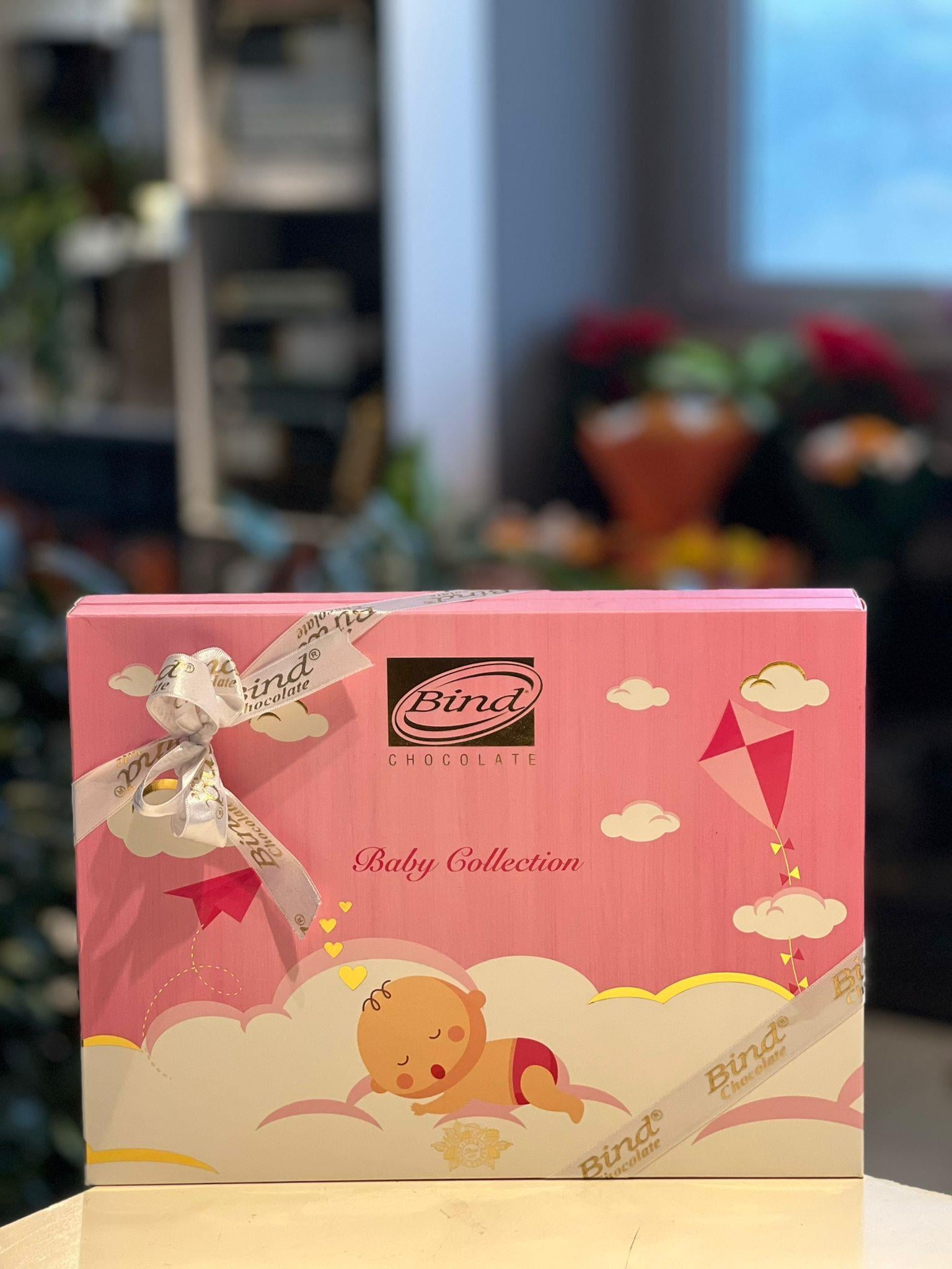 Bina Pembe Kutu Kız Bebek Madlen Çikolata