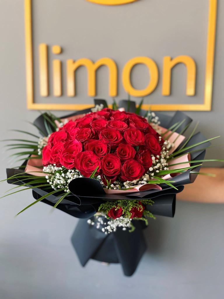 İthal Kırmızı Gül Buketi 41 Adet