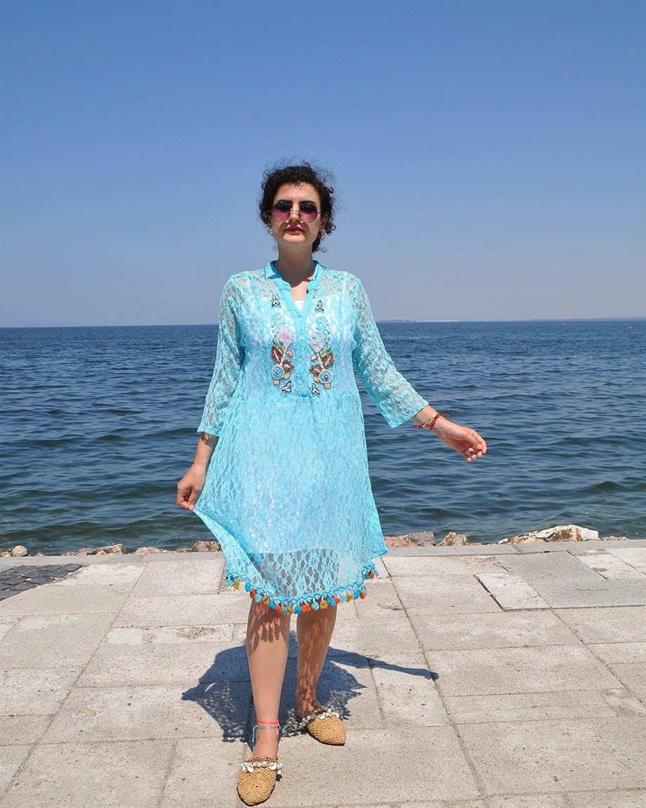 italyan dantel elbise