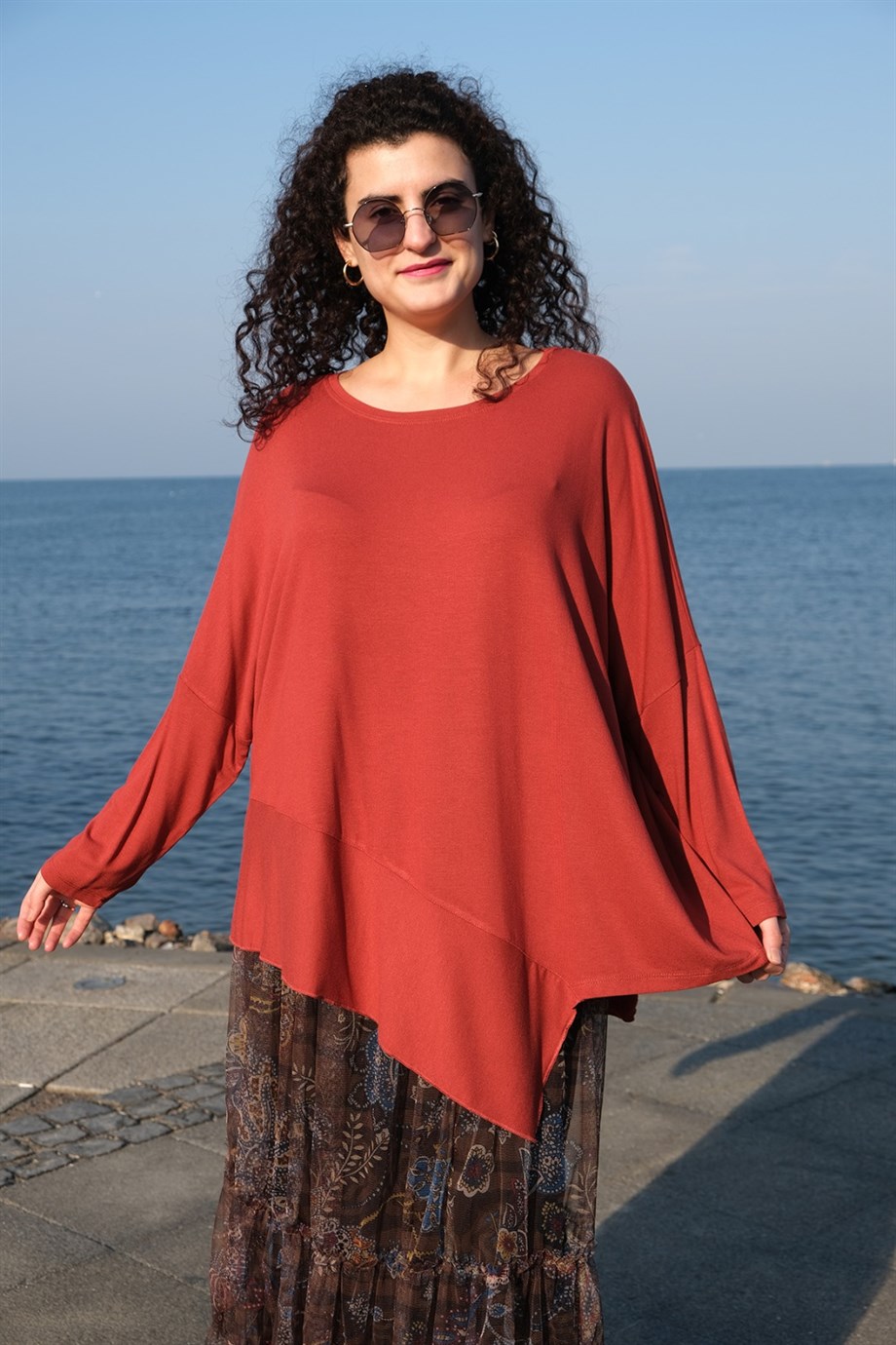 Dirsek Kol Kiremit Bluz
