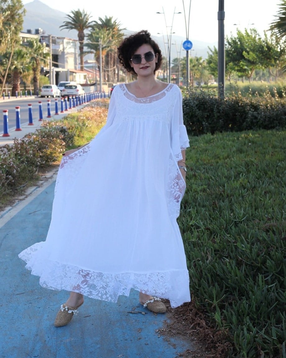 ithal dantelli elbise