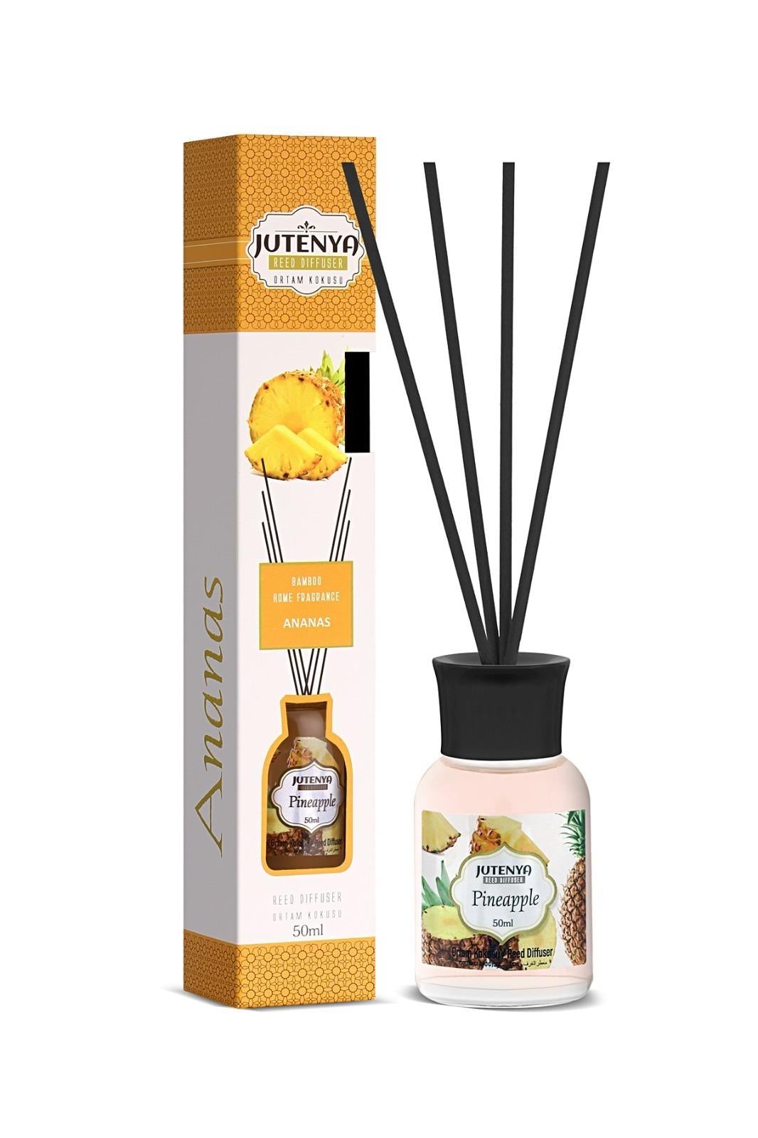 Ananas Kokulu Bambu Çubuk Oda Kokusu, Ofis, Banyo, Mutfak 50 Ml