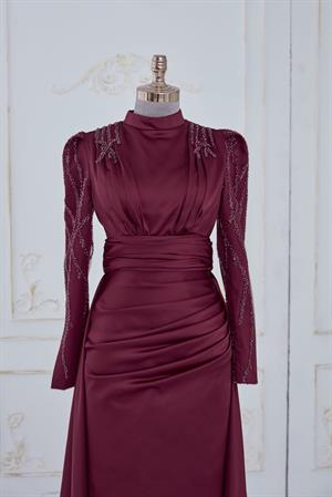 Sevil Tesettür Abiye Lacivert