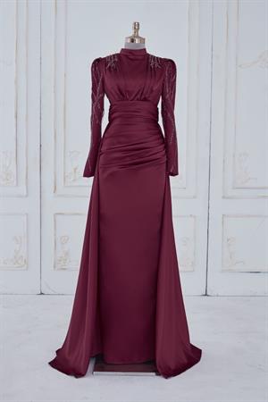 Sevil Tesettür Abiye Lacivert