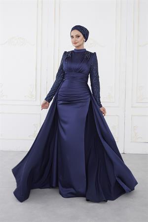 Sevil Tesettür Abiye Zümrüt