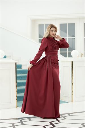 ALİNA TESETTUR ABİYE BORDO