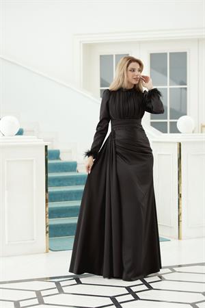 ALİNA TESETTUR ABİYE SİYAH