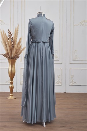 Birşah Tesettür Abiye Buz Mavisi