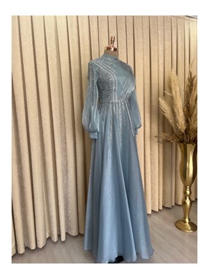 Çağla فستان سهرة حجاب أكوا