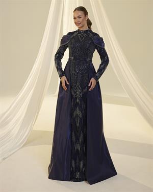 Ceylin abiye lacivert