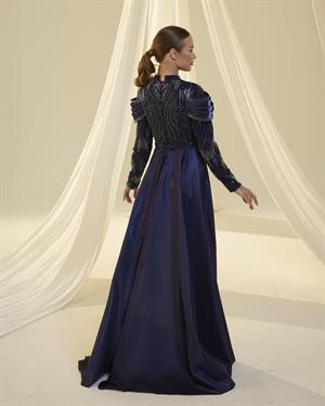 Ceylin abiye lacivert