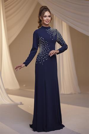 Defne Abiye Lacivert 