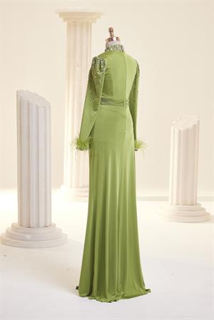 Elmas Abiye Yağ Yeşili