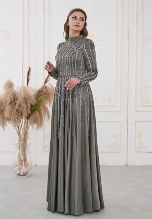 Emma Tesettür Abiye Haki