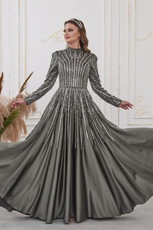 Emma Tesettür Abiye Haki