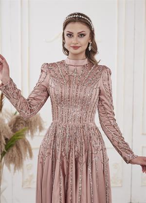 Emma Tesettür Abiye Pudra