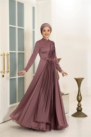 Endam Tesettür Abiye Gül Kurusu