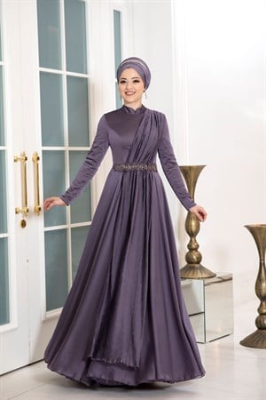 Endam Tesettür Abiye Mor