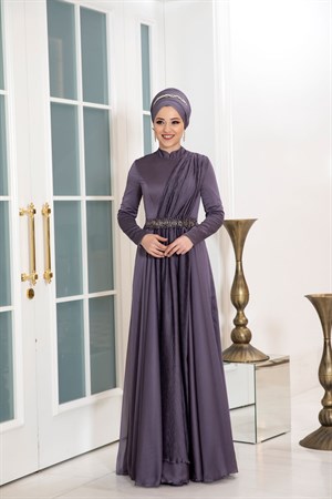 Endam Tesettür Abiye Mor