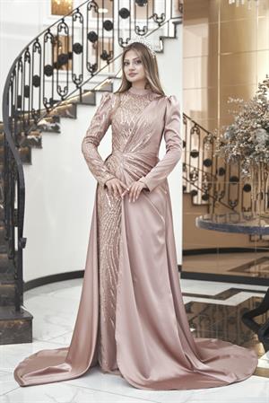 Helen Tesettür Abiye Bakır