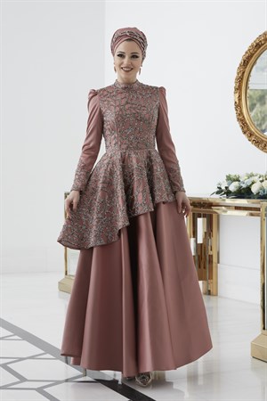 Hürrem Tesettür Abiye Soğan Kabuğu