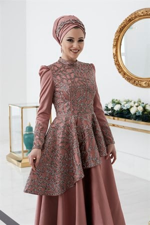 Hürrem Tesettür Abiye Soğan Kabuğu