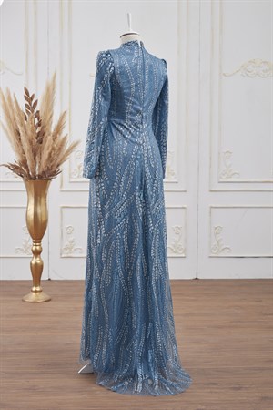 İrem Tesettür Abiye Bebe Mavisi