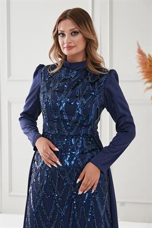 natalie abiye lacivert