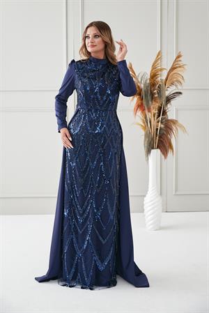 natalie abiye lacivert