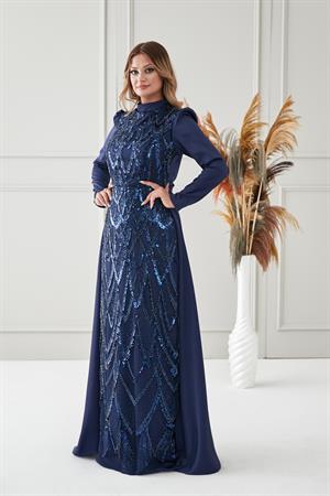 natalie abiye lacivert