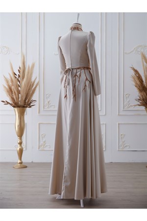 Neva Tesettür Abiye Gold