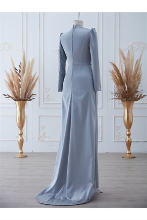 Safir Tesettür Abiye Aqua