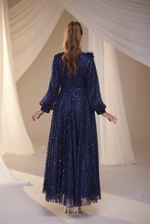 Şule Abiye Lacivert 