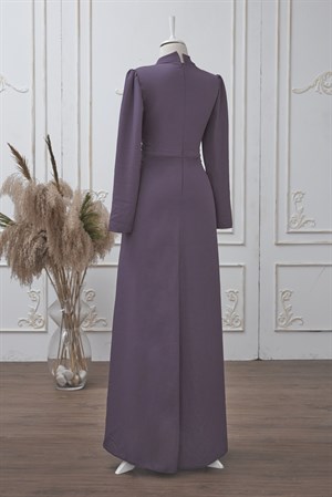 Tuğçe Tesettür Abiye Leylak